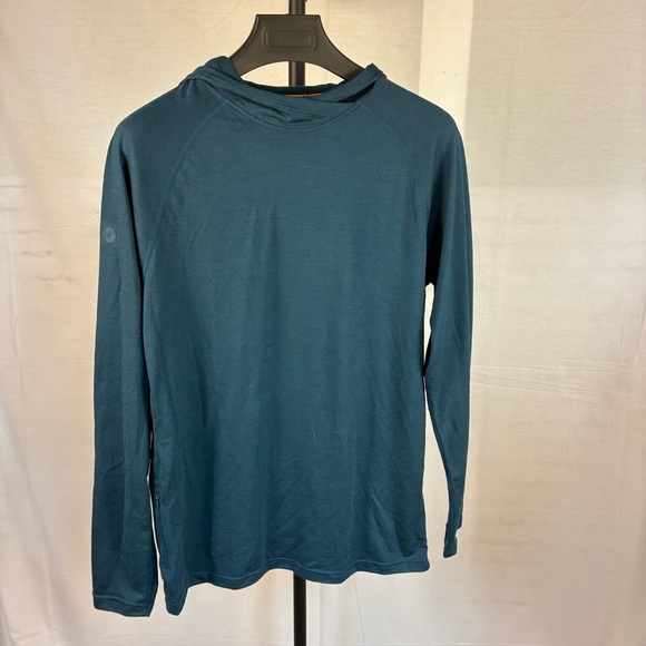 Smartwool Active Teal Blue Merino Hoodie S